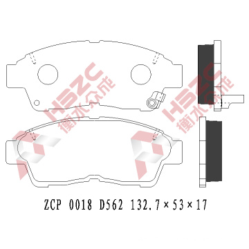 Padera de freno de automóvil FMSI D562 para Toyota